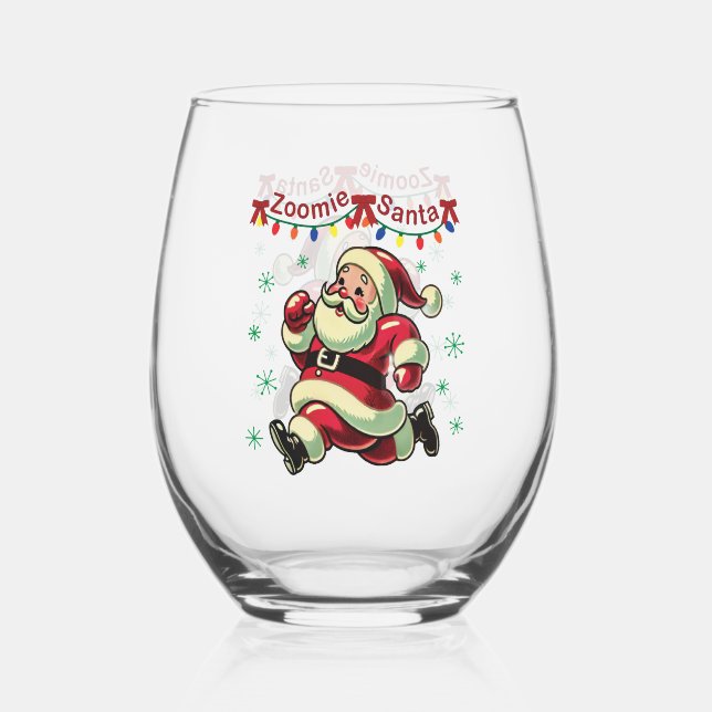 Vaso De Vino Zoomie Santa Navidades (Anverso)