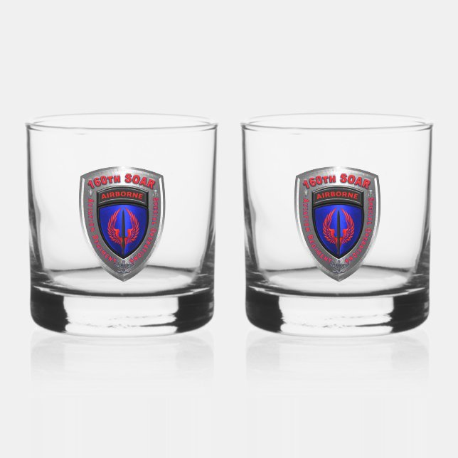 Vaso De Whiskey 160.º Regimiento de Aviación de Operaciones Especi (Anverso)