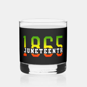Vaso De Whiskey 18 de junio de 1865 celebrando la libertad de los
