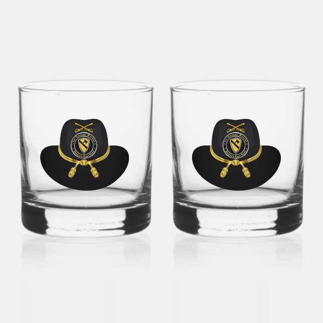 Vaso De Whiskey 1.ª División de Caballería (Anverso)