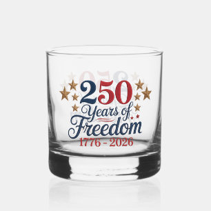 Vaso De Whiskey 250 Años de Libertad