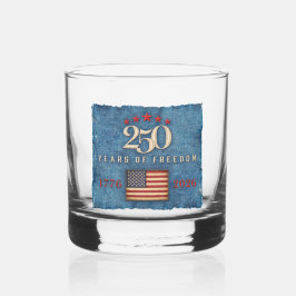 Vaso De Whiskey 250 Years of Freedom - Rocks Glass
