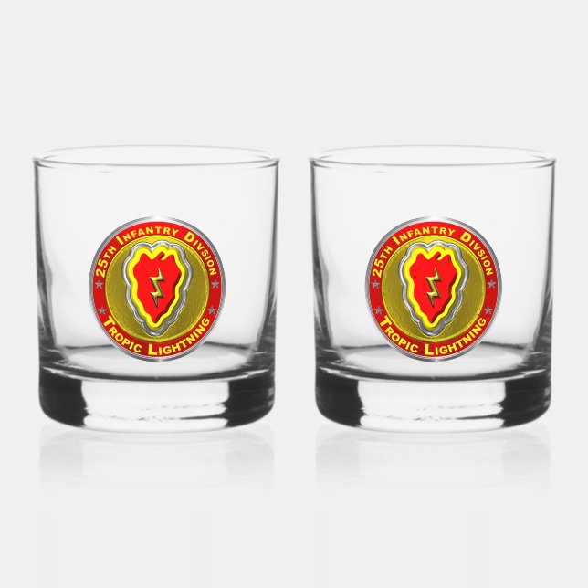 Vaso De Whiskey 25.ª División de Infantería (Anverso)
