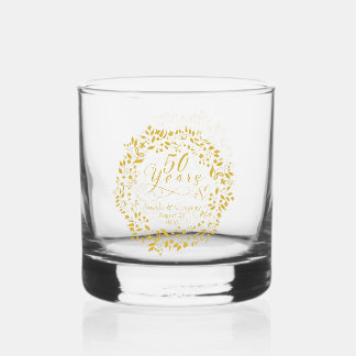 Vaso De Whiskey 50.º Aniversario de la Guerra de Oro