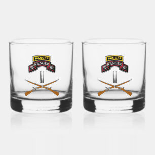 Vaso De Whiskey 75.º Regimiento de Guardaparques Primer Teniente 1