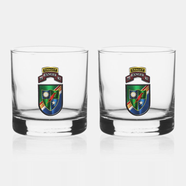 Vaso De Whiskey 75.º Regimiento de Peregrinos (Anverso)