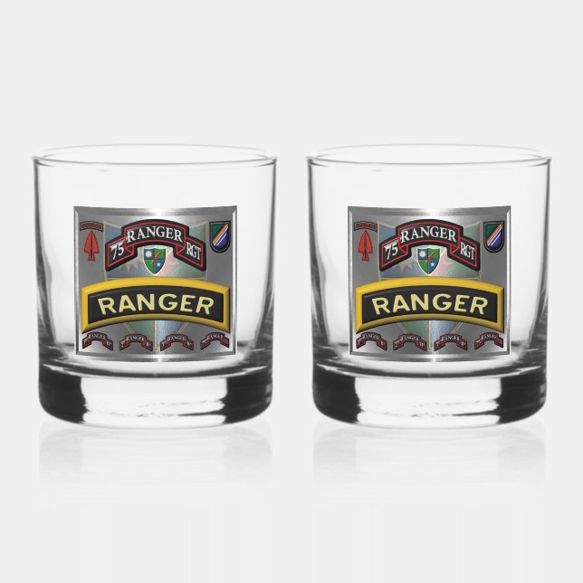 Vaso De Whiskey 75.º Regimiento de Peregrinos (Anverso)