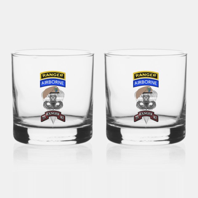 Vaso De Whiskey 75.º Regimiento de Peregrinos (Anverso)