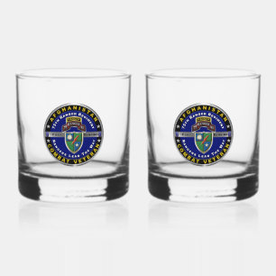 Vaso De Whiskey 75.º veterano del regimen de guardabosques