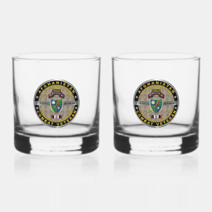 Vaso De Whiskey 75.º veterano del regimen de guardabosques