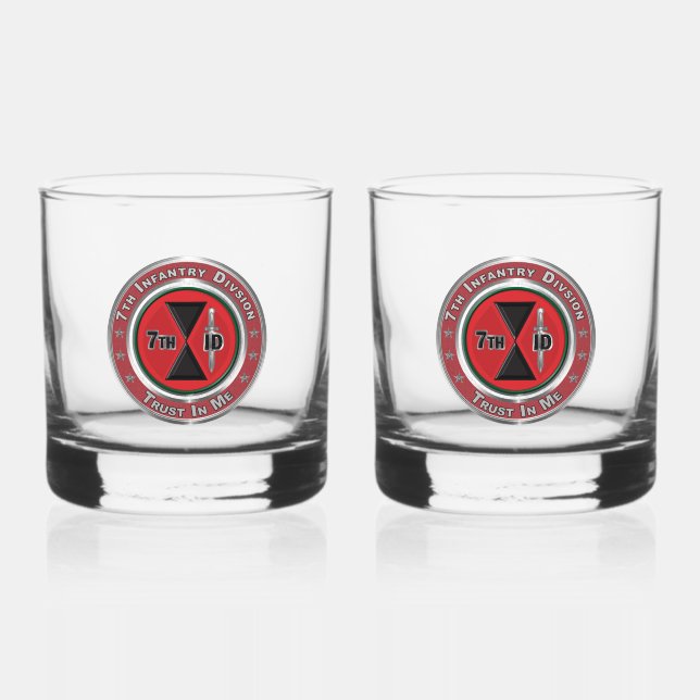 Vaso De Whiskey 7.ª División de Infantería (Anverso)