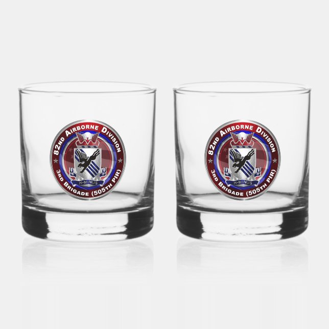 Vaso De Whiskey 82.ª División Aérea 505ª PIR (Anverso)