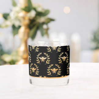 Vaso De Whiskey Abeja Dorada