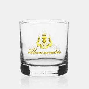 Vaso De Whiskey Abercrombie Gold Crowne Thistle Whiskey Glass