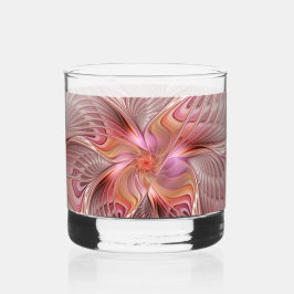 Vaso De Whiskey Abstract Butterfly Colorful Fantasy Fractal Art