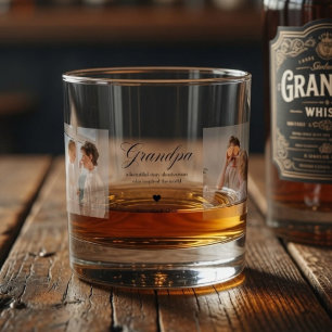 Vaso De Whiskey Abuelo Personalizado con Foto Personalizada