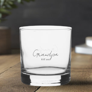 Vaso De Whiskey Abuelo personalizado EST 2025   Nuevo regalo de ab
