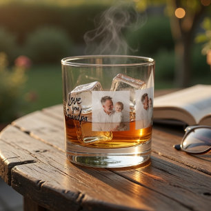 Vaso De Whiskey Abuelo Personalizado Foto Personalizada