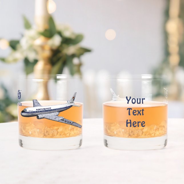 Vaso De Whiskey Aerolínea Tupolev (Т у п о е) Tu-104 (Insitu (Boda))