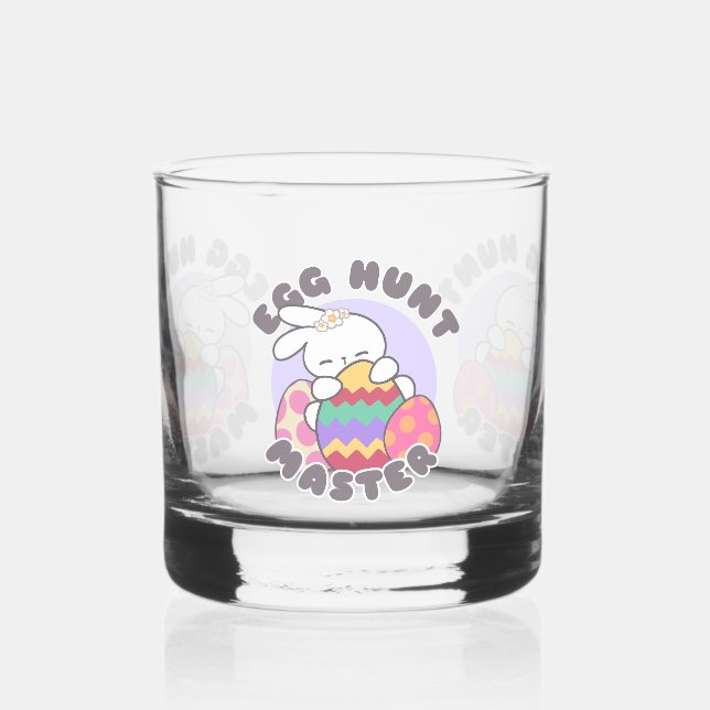 Vaso De Whiskey Alegre abrazo de conejo de Pascua - 'Maestro de ca (Izquierda)