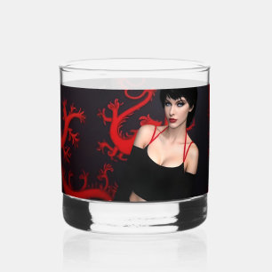 Vaso De Whiskey Almas Quemadas de vidrio