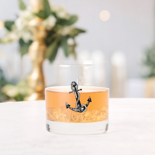Vaso De Whiskey Ancla Náutica  (Insitu (Boda))