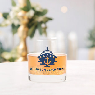 Vaso De Whiskey Ancla Náutica Personalizada Capitán de Barco