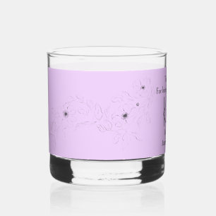 Vaso De Whiskey Anemone on Light Lilac