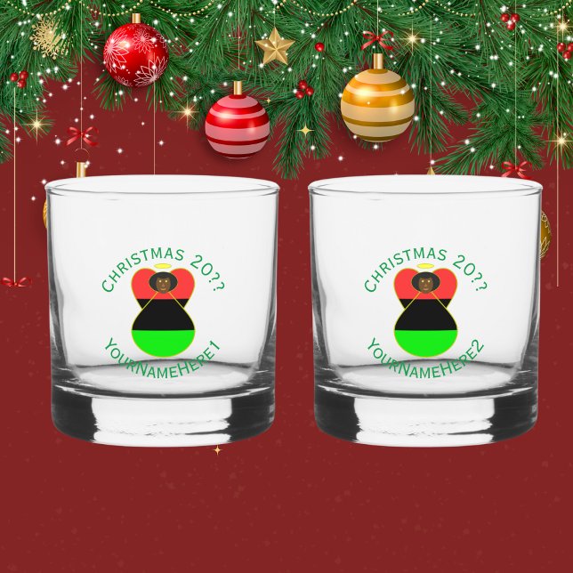 Vaso De Whiskey Ángel, Navidades de la bandera afroamericana (Subido por el creador)