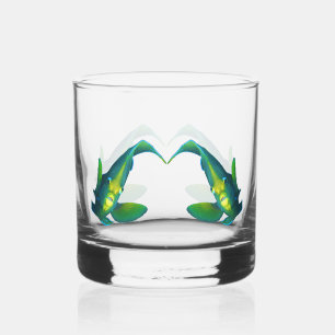 Vaso De Whiskey Angelfish - Diseño abstracto - Cortar una foto  
