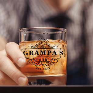 Vaso De Whiskey Año de colegios de personalizado Grampa