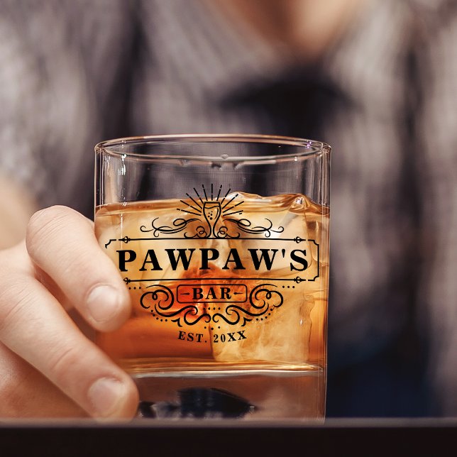 Vaso De Whiskey Año de personalizado Pawpaw Bar Año Cristal establ (Subido por el creador)