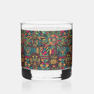 Vaso De Whiskey Antiguo ejército "Eclipsed Suns and Pyramids" Solo