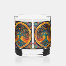 Vaso De Whiskey Árbol de vida v2