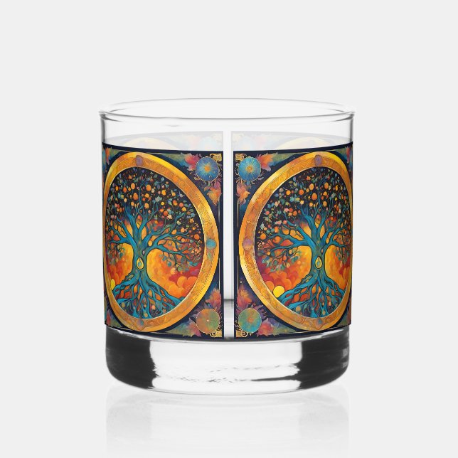 Vaso De Whiskey Árbol de vida v2 (Anverso)