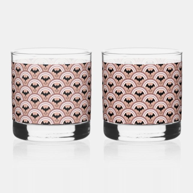 Vaso De Whiskey Arcoiris de Halloween (Anverso)