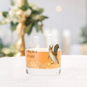 Vaso De Whiskey Ardilla Tal vez estoy un poco loca Texto personali