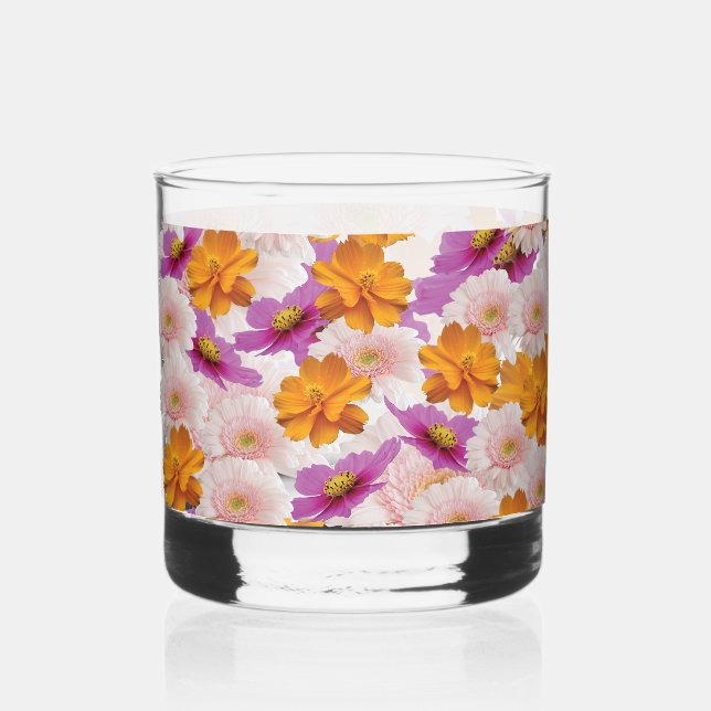 Vaso De Whiskey Armonía floral (Anverso)