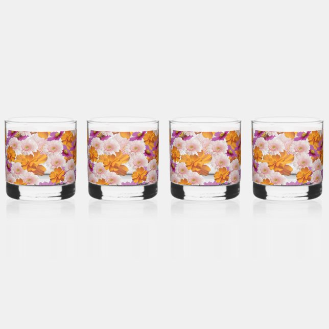 Vaso De Whiskey Armonía floral (Izquierda)