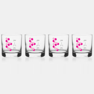 Vaso De Whiskey Armoniosa fusión rosa