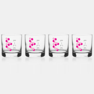 Vaso De Whiskey Armoniosa fusión rosa