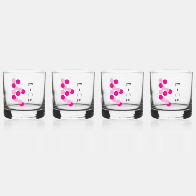 Vaso De Whiskey Armoniosa fusión rosa (Reverso)