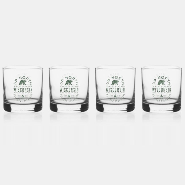 Vaso De Whiskey Arriba del norte de Wisconsin (Anverso)