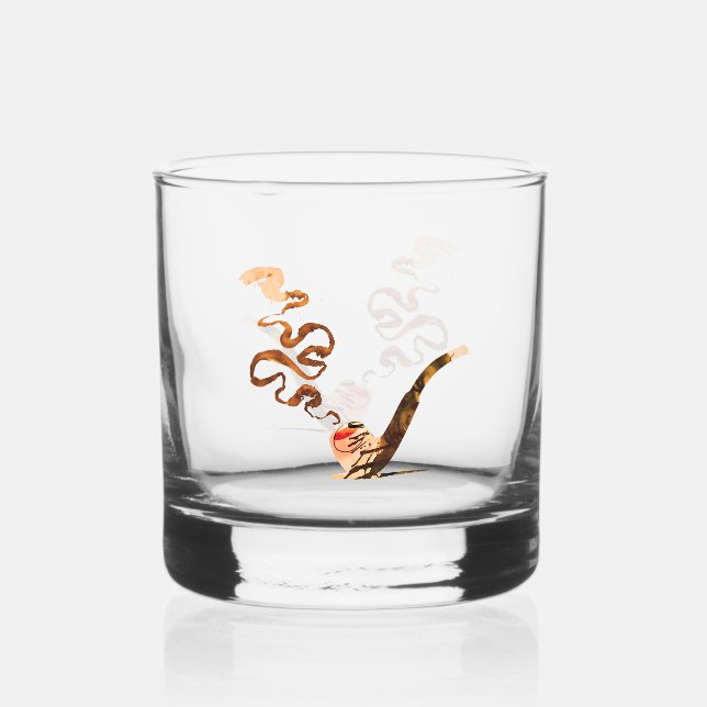 Vaso De Whiskey Arte de fumar en pipa 1 (Anverso)