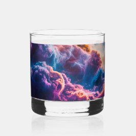 Vaso De Whiskey Arte de Nebulosa Espacial Abstracta - Cósmico Colo