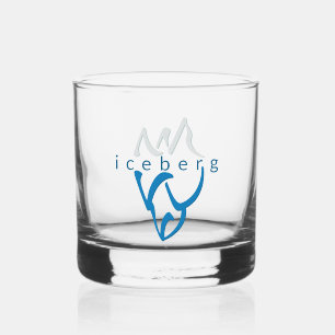 Vaso De Whiskey Arte Inspirador Blue Iceberg personalizado