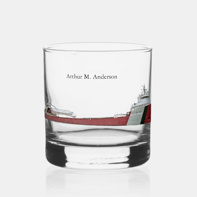 Vaso De Whiskey Arthur M. Anderson glass (Anverso)