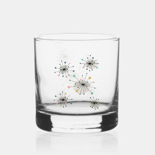 Vaso De Whiskey Atómico Estallido de Estrellas de mediados del sig