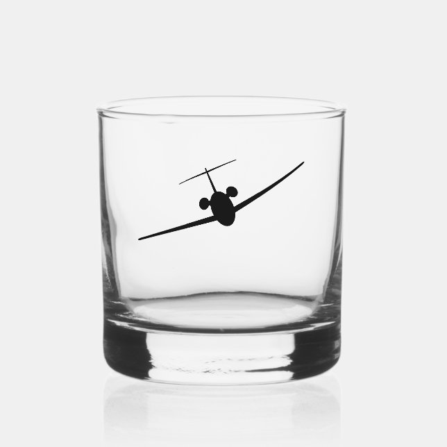 Vaso De Whiskey Avión Jet (Anverso)