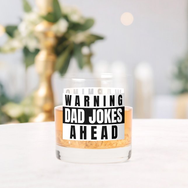 Vaso De Whiskey Aviso a los Chistes de papá (Insitu (Boda))